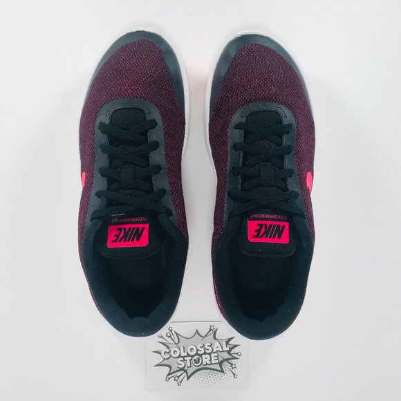 ❌SOLD❌ Nike Flex Experience RN 7 Running Shoes Black Pink Red - Picture 7 of 9
